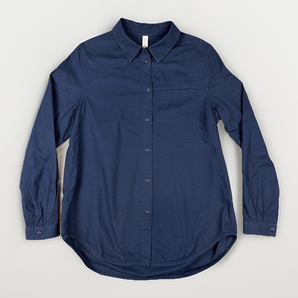 Lululemon Tops - lululemon athletica Navy Button-Down Shirt